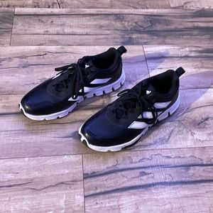 Black and white adidas mens shoes